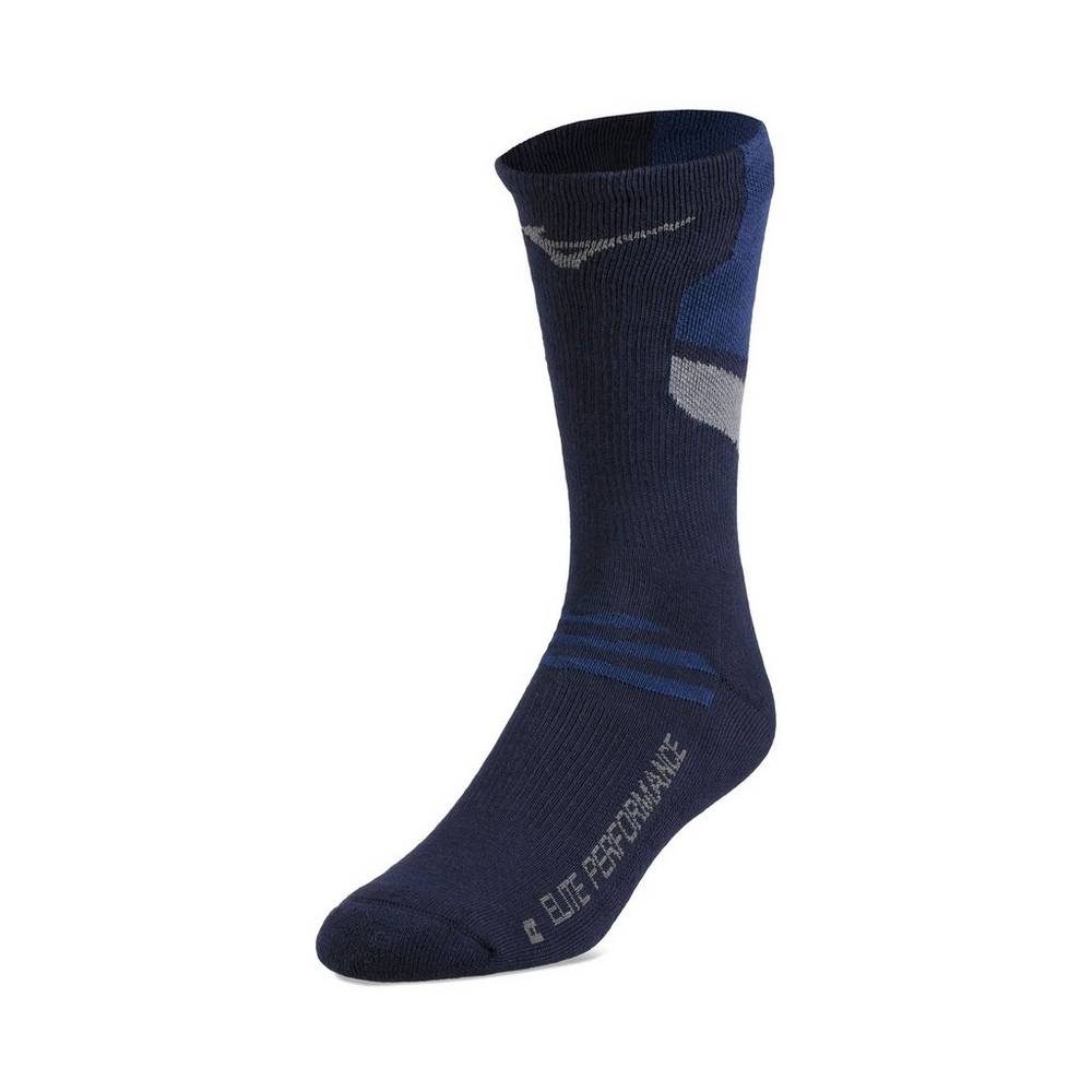 Mizuno Men's RUNBIRD® Crew Volleyball Socks Navy (480189-SPU)